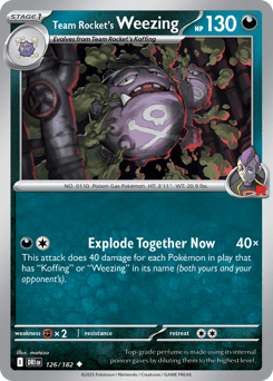 Team Rocket's Weezing #126 — Pokemon Destined Rivals