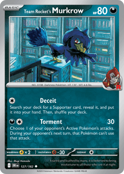 Team Rocket's Murkrow #127 — Pokemon Destined Rivals