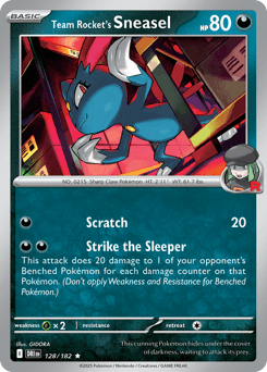Team Rocket's Sneasel #128 — Pokemon Destined Rivals