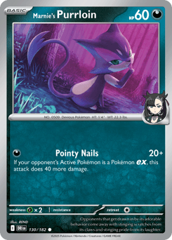 Marnie's Purrloin #130 — Pokemon Destined Rivals