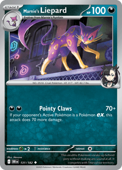 Marnie's Liepard #131 — Pokemon Destined Rivals