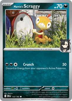 Marnie's Scraggy #132 — Pokemon Destined Rivals