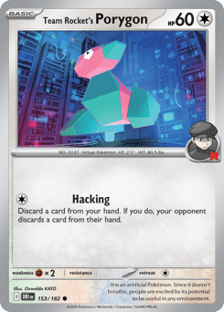 Team Rocket's Porygon #153 — Pokemon Destined Rivals