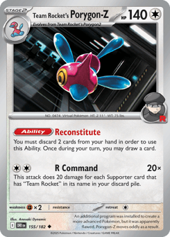 Team Rocket's Porygon-Z #155 — Pokemon Destined Rivals