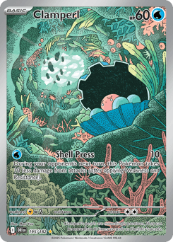 Clamperl #195 — Pokemon Destined Rivals