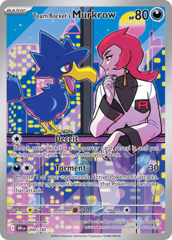 Team Rocket's Murkrow #200 — Pokemon Destined Rivals