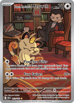 Team Rocket's Meowth #203 — Pokemon Destined Rivals