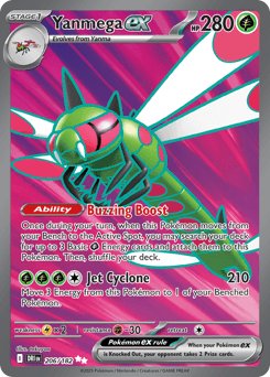 Yanmega ex #206 — Pokemon Destined Rivals