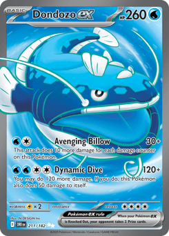 Dondozo ex #211 — Pokemon Destined Rivals