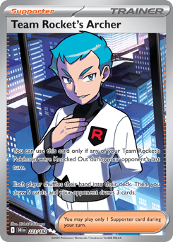 Team Rocket's Archer #223 — Pokemon Destined Rivals