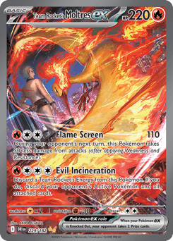 Team Rocket's Moltres ex #229 — Pokemon Destined Rivals
