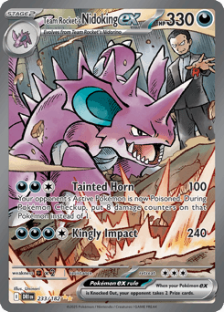Team Rocket's Nidoking ex #233 — Pokemon Destined Rivals