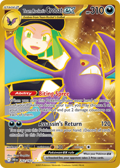 Team Rocket's Crobat ex #242 — Pokemon Destined Rivals