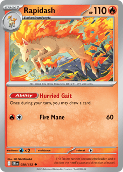 Rapidash #30 — Pokemon Destined Rivals