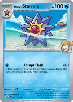 Misty's Starmie #47 — Pokemon Destined Rivals
