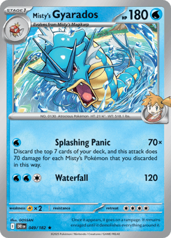 Misty's Gyarados #49 — Pokemon Destined Rivals