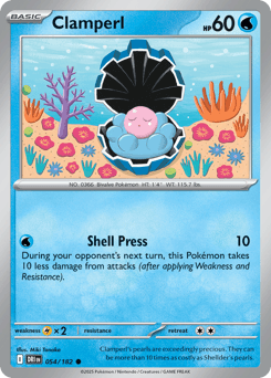 Clamperl #54 — Pokemon Destined Rivals