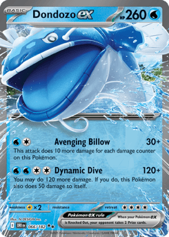 Dondozo ex #66 — Pokemon Destined Rivals