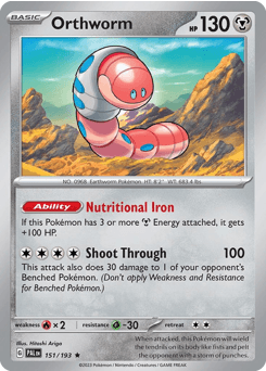 Orthworm #151 — Pokemon Paldea Evolved