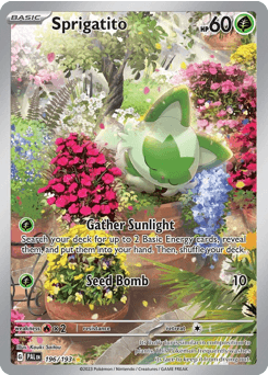 Sprigatito #196 — Pokemon Paldea Evolved