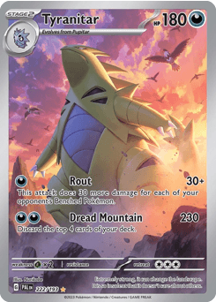 Tyranitar #222 — Pokemon Paldea Evolved