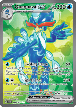 Quaquaval ex #235 — Pokemon Paldea Evolved