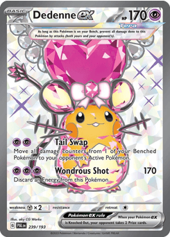 Dedenne ex #239 — Pokemon Paldea Evolved