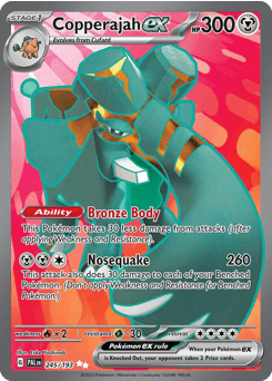 Copperajah ex #245 — Pokemon Paldea Evolved