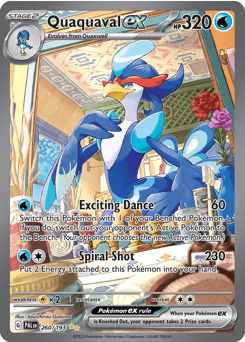 Quaquaval ex #260 — Pokemon Paldea Evolved