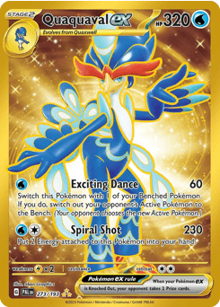 Quaquaval ex #273 — Pokemon Paldea Evolved