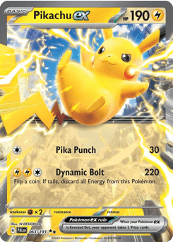 Pikachu ex #63 — Pokemon Paldea Evolved