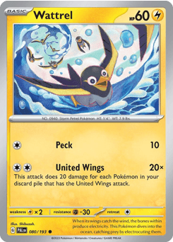 Wattrel #80 — Pokemon Paldea Evolved