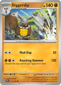 Diggersby #113 — Pokemon Obsidian Flames