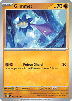 Glimmet #122 — Pokemon Obsidian Flames