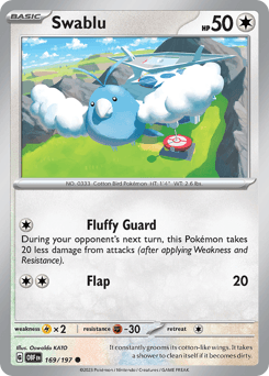 Swablu #169 — Pokemon Obsidian Flames