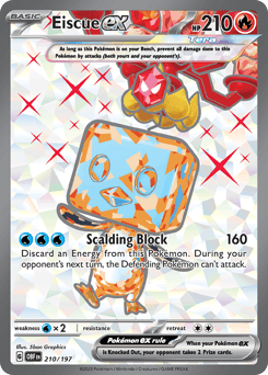 Eiscue ex #210 — Pokemon Obsidian Flames