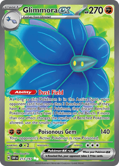 Glimmora ex #213 — Pokemon Obsidian Flames