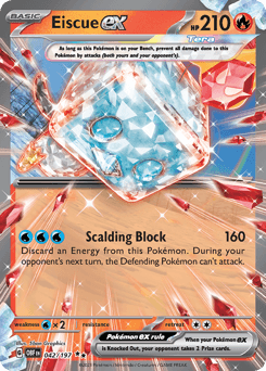 Eiscue ex #42 — Pokemon Obsidian Flames