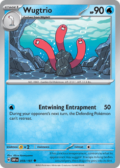 Wugtrio #59 — Pokemon Obsidian Flames