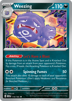 Weezing #110 — Pokemon Scarlet & Violet 151