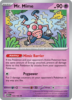 Mr. Mime #122 — Pokemon Scarlet & Violet 151