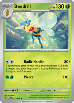 Beedrill #15 — Pokemon Scarlet & Violet 151