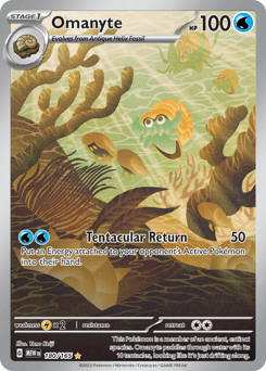 Omanyte #180 — Pokemon Scarlet & Violet 151