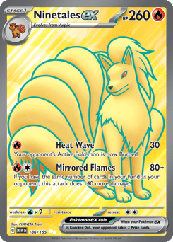 Ninetales ex #186 — Pokemon Scarlet & Violet 151