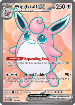 Wigglytuff ex #187 — Pokemon Scarlet & Violet 151