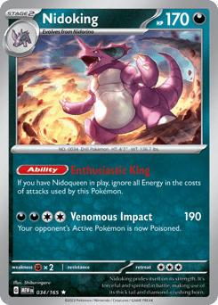 Nidoking #34 — Pokemon Scarlet & Violet 151