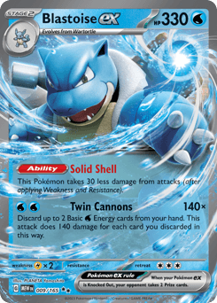 Blastoise ex #9 — Pokemon Scarlet & Violet 151