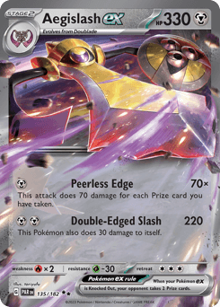 Aegislash ex #135 — Pokemon Paradox Rift