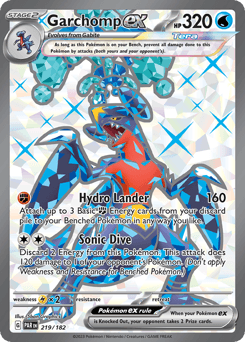 Garchomp ex #219 — Pokemon Paradox Rift
