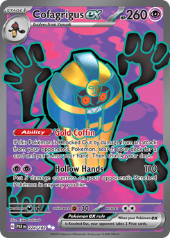 Cofagrigus ex #224 — Pokemon Paradox Rift